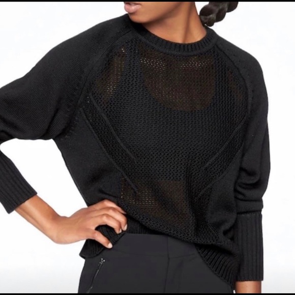 Athleta Cortina Sweater Black Small - Picture 1 of 9